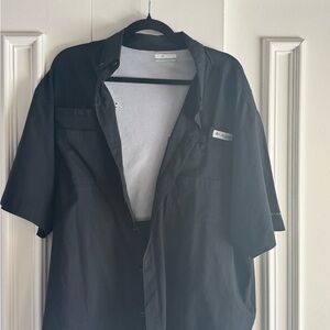 Columbia Black Short Sleeve Shirt fishing shirt